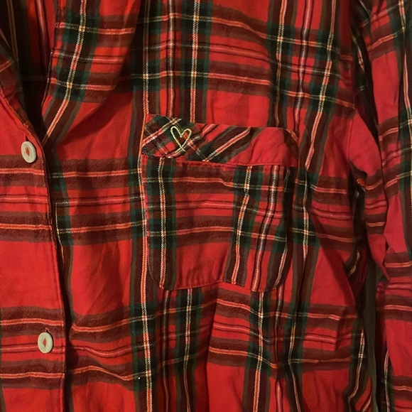 Victoria’s Secret women’s flannel PJ TOP - Picture 3 of 5